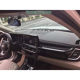 Thảm taplo da vân carbon KIA Seltos 2020 - 2022