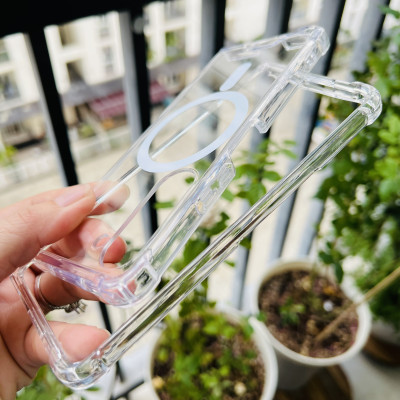 Ốp lưng cho Galaxy Z Fold 5 Likgus trong suốt có sạc không dây- Hàng chính hãng