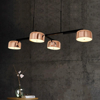 Đèn thả bàn ăn Bắc Âu Hiện đại 4 bóng