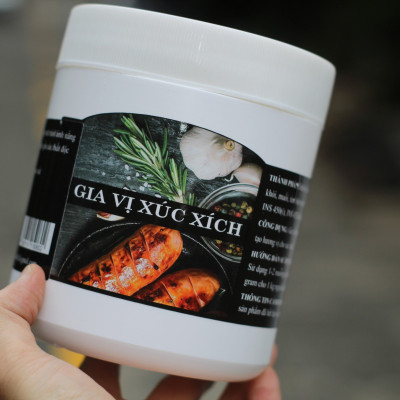 Gia vị chế biến Xúc Xích hộp 1 Kg thành phần hữu cơ tự nhiên lành tính chính hãng R2D.
