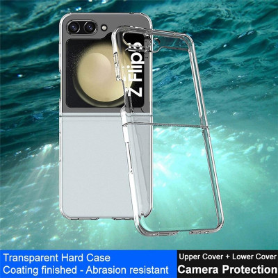 Ốp lưng trong suốt chống sốc cho Samsung Galaxy Z Flip 5 hiệu Likgus Crystal -  đệm khí 4 góc - Hàng nhập khẩu