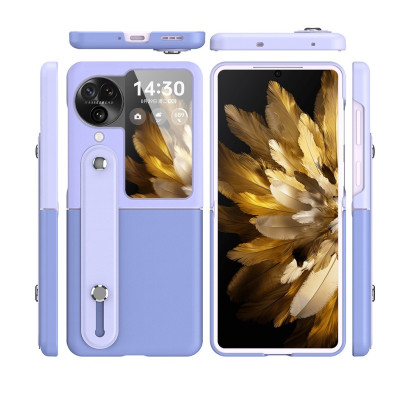 Ốp lưng đai đeo hand trap chống sốc cho Oppo Find N3 Flip hiệu HOTCASE Wristband Stand Phone Case - chất liệu cao cấp, thiết kế thời trang sang trọng có đai đeo tay an toàn - Hàng nhập khẩu