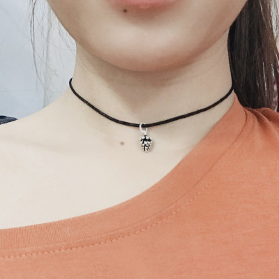 Dây chuyền mặt bạc hình trái thông - Ngọc Quý Gemstones