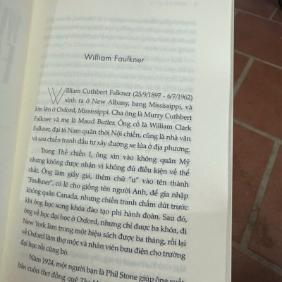 BẤT KHUẤT – William Faulkner – Phạm Văn dịch - Tao Đàn - NXB Hội Nhà văn