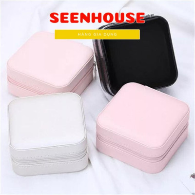 Hộp đựng trang sức mini bằng vải cao cấp