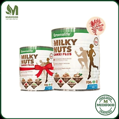Sữa Hạt Dinh Dưỡng Canxi Plus Milky Nuts Greenalife - Hỗ Trợ Xương Khớp Chắc Khoẻ, Lợi Sữa Cho Mẹ Bầu, Sau Sinh, Dinh Dưỡng Cho Người Tiểu Đường, Người Già, Ăn chay, Ăn Kiêng, Giảm Cân, Eat Clean, Healthy
