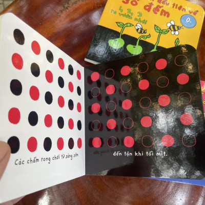 (Bìa cứng in màu bo góc – sách cho trẻ mẫu giáo) BỘ 3 CUỐN SÁCH TƯƠNG PHẢN-Cuốn sách đầu tiên về màu sắc-Cuốn sách đầu tiên về đối lập-Cuốn sách đầu tiên về số đếm -  - Thùy Cốm - Thuỳ Cốm & Thuý Hường minh hoạ - NXB Hà Nội – Crabit Kidbooks