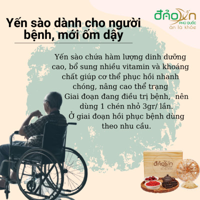 Tổ yến Hồng thô Đảo Yến Phú Quốc - Yến sào nguyên chất(50gr)/ ít lông - Tăng cường sức đề kháng - Làm đẹp da, chống lão hóa - Giúp người bệnh mau lành