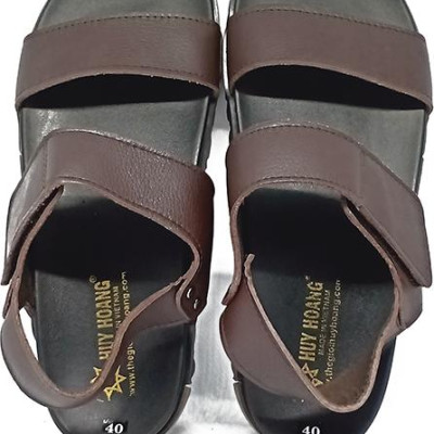 Dép quai hậu nam Huy Hoàng màu nâu HT7792