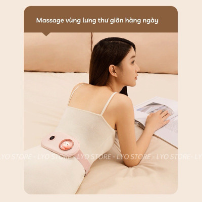 ￼Đai chườm nóng sưởi ấm có chức năng massage - Giảm đau bụng kinh nguyệt