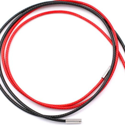 Combo 2 sợi dây vòng cổ cao su - đen + đỏ DCSEO1