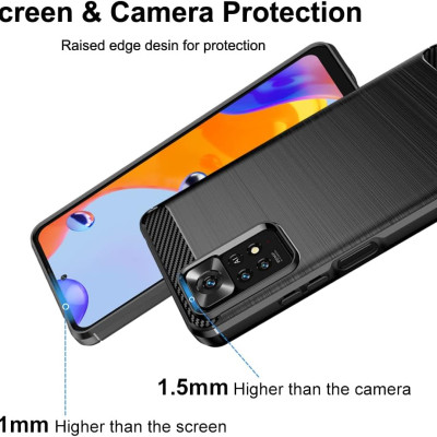 Ốp lưng chống sốc vân kim loại cho Xiaomi Redmi Note 11 Pro 4G / 5G hiệu Likgus (chuẩn quân đội, chống va đập, chống vân tay) - Hàng nhập khẩu