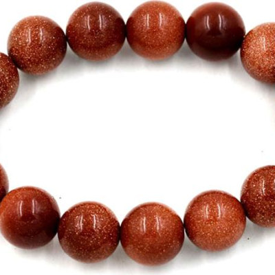 Vòng tay chuỗi hạt đá kim sa 12 ly 15 hạt