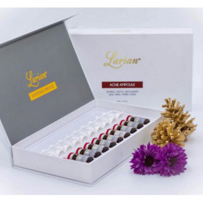 Hộp 10 lọ Tế bào gốc mờ thâm, giảm nám Larian (Larian whitening Ampoule)