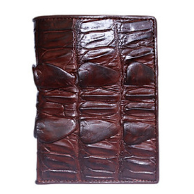  Ví nam da cá sấu màu nâu đất HJ92701-11-29-60-64