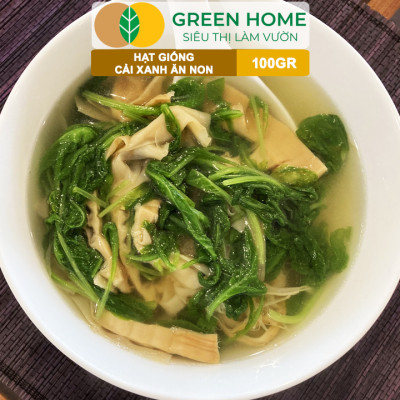 Hạt Giống Rau Cải Ăn Non GreenHome, GÓI 100GR, Dễ Trồng, Nảy Mầm Cao, Thu Hoạch,Năng Suất R29