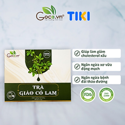Trà giảo cổ lam túi lọc Goce - Ổn định đường huyết, tốt cho tim mạch