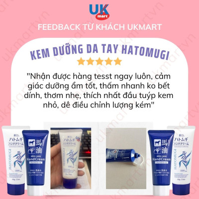 Kem Dưỡng Da Tay Hatomugi The Hand Cream (Tuýp 65g)