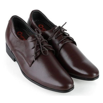 Giày nam tăng chiều cao Huy Hoàng màu đen, nâu HT7189-7716