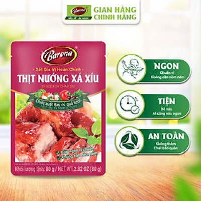 Xốt Gia Vị Hoàn Chỉnh BARONA - Thịt Nướng Xá Xíu 80g
