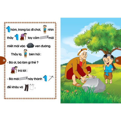 Sách - Phát Triển Tư Duy Và Ngôn Ngữ Cho Bé - Truyện Đọc Bằng Hình Ảnh - Truyện Ngụ Ngôn Việt Nam Đặc Sắc - Combo 2 Cuốn - Việt Thư