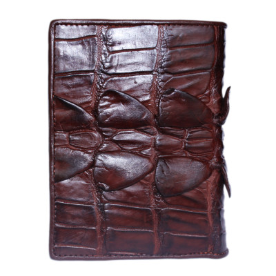  Ví nam da cá sấu màu nâu đất HJ92701-11-29-60-64