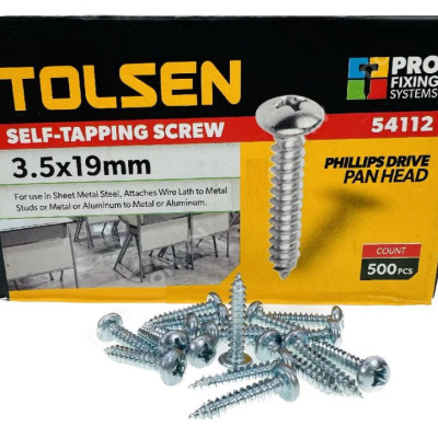 HỘP CÂY VÍT TỰ KHAI THÁC SIZE TỪ 3.5X19MM-4.2X25MM TOLSEN - HÀNG CHÍNH HÃNG