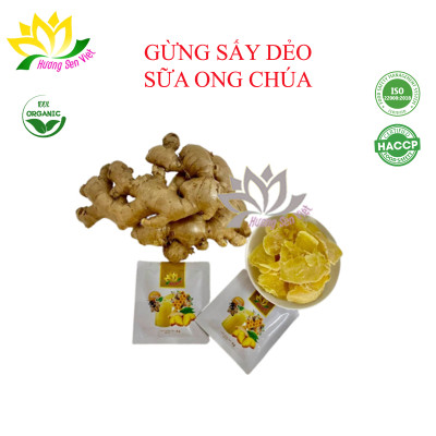 Gừng Sấy Dẻo Sữa Ong Chúa Hương Sen Việt