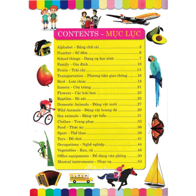 Sách - Tiếng Anh Bằng Hình Dành Cho Bé - Theo Chủ Đề - Hồng Ân