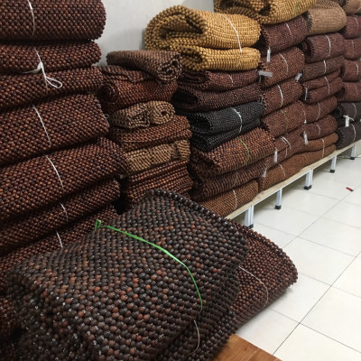 Chiếu Hạt Gỗ Bách Xanh Cao Cấp Hạt 1.6cm ( video , hình thật )