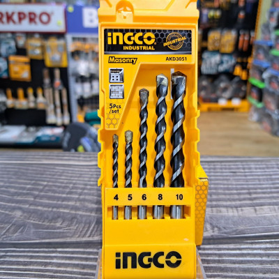 BỘ MŨI KHOAN BÊ TÔNG 5 CHI TIẾT INGCO AKD3051 - HÀNG CHÍNH HÃNG