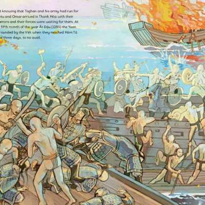 A History Of Vietnam In Pictures (In Colour) - The Second Victory Against The Mongols