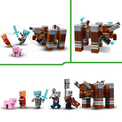 LEGO MINECRAFT 21278 Đồ Chơi Lắp Ráp Trạm Canh Của Kẻ Cướp Và Quái Thú Ravager (665 chi tiết)