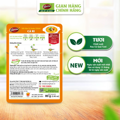 Xốt Gia Vị Hoàn Chỉnh Barona - Cà Ri 80g