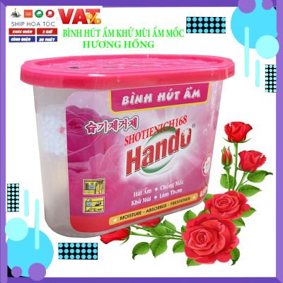 Bình hút ẩm khử mùi chống mốc than hoạt tính Hando 450ml