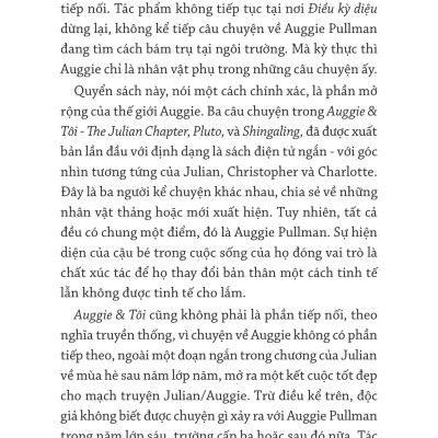 Auggie & Tôi: Ba Câu Chuyện Về Điều Kỳ Diệu