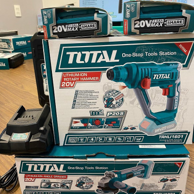 MÁY KHOAN BÊ TÔNG DÙNG PIN 20V 16MM (KHÔNG BAO GỒM PIN VÀ SẠC) TOTAL TRHLI1601 - HÀNG CHÍNH HÃNG