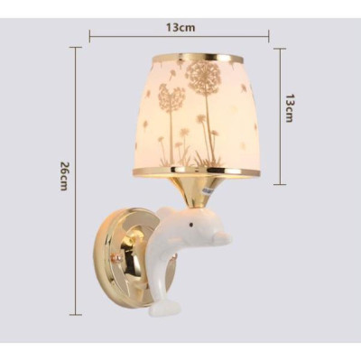 Đèn tường TUREN hình cá heo độc đáo trang trí nội thất hiện đại, sang trọng .