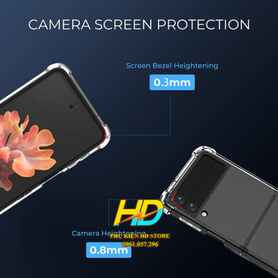 Ốp Lưng Trong Suốt Chống Sốc Dành Cho SamSung Z Fold4 5G và Z Flip4 5G Chính Hãng Greencase Cao Cấp Không Ố Màu - Hàng Chính Hãng