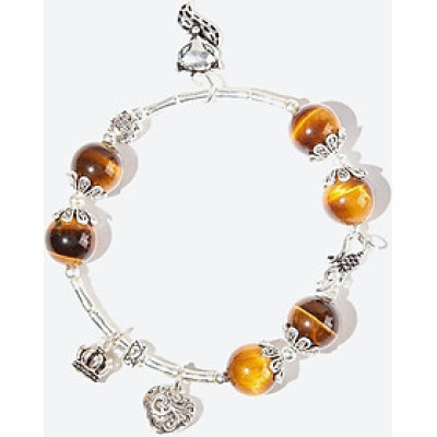 Vòng tay thạch anh mắt hổ phối hồ ly Ngọc Quý Gemstones