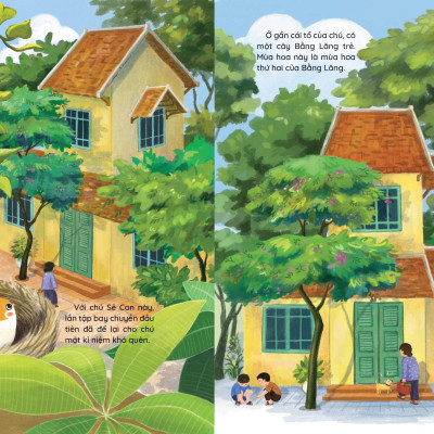 Sách - Những Truyện Hay Viết Cho Thiếu Nhi - Phiên Bản Sách Tranh - Chú Sẻ Con Và Bông Hoa Bằng Lăng