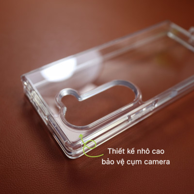 ốp lưng chống sốc trong suốt cho Samsung Galaxy Z Fold 7 hiệu Likgus Lin - Chống sốc 2m, túi khí ẩn 4 góc, chống va đập, độ trong full HD - Hàng nhập khẩu
