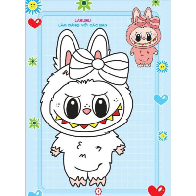 Sách - Bé Tô Màu Labubu - Dịu Dàng Và Lãng Mạn - Hồng Ân