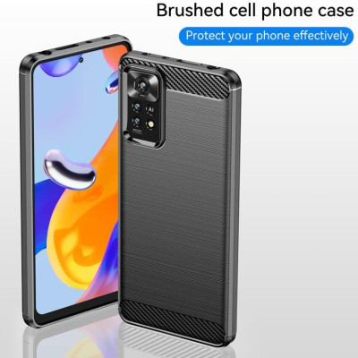 Ốp lưng chống sốc vân kim loại cho Xiaomi Redmi Note 11 Pro 4G / 5G hiệu Likgus (chuẩn quân đội, chống va đập, chống vân tay) - Hàng nhập khẩu