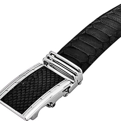 Thắt Lưng Nam Da Trăn VIP Huy Hoàng HT4322 - Đen