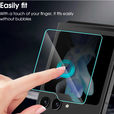Dán kính cường lực cho Samsung Galaxy Z Flip 6 Full màn hình phụ chống vân tay tốt hiệu Kuzoom -hàng chính hãng