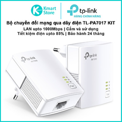 Bộ Chuyển Đổi Internet Qua Đường Dây Điện Gigabit AV1000 TP-Link TL-PA7017 KIT | Cắm và Sử Dụng | Bảo hành 2 năm | Hàng Chính Hãng