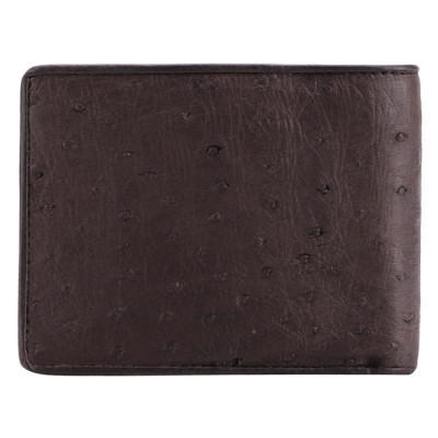 Ví nam Huy Hoàng da đà điểu da bụng màu đen, nâu đất, nâu đỏ, vàng bò HC2405-06-07-19