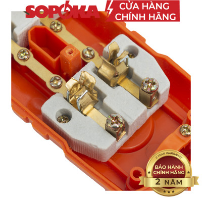 Ổ cắm điện lõi sứ chống cháy SOPOKA 6000W siêu chịu tải