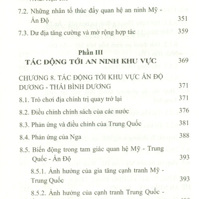 Hợp Tác An Ninh Của Mỹ Với Ấn Độ Trong Bối Cảnh Mới (Sách chuyên khảo)